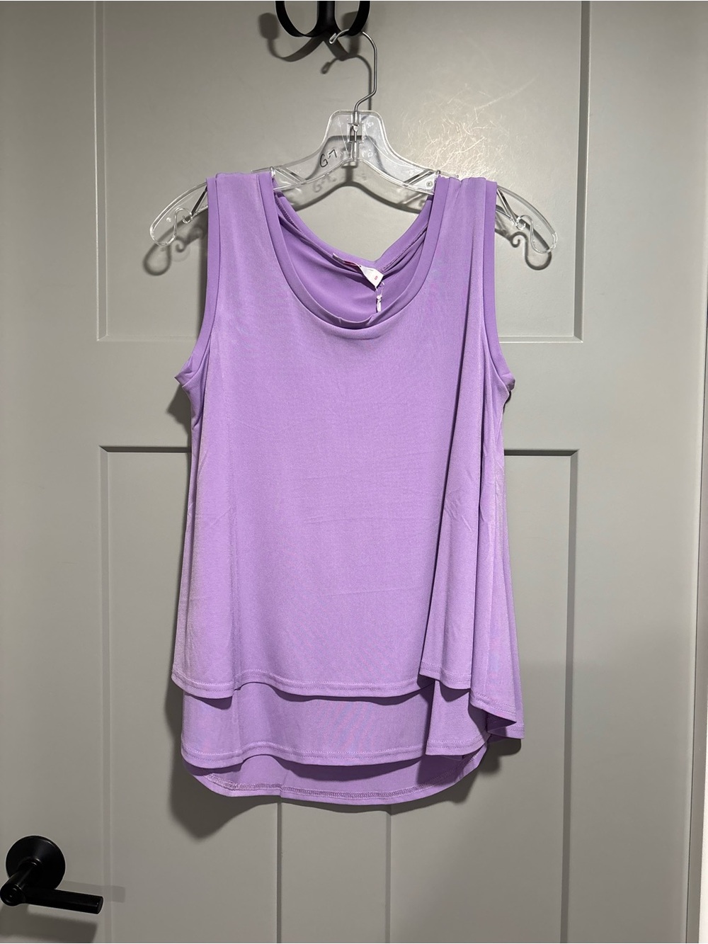 Aryeh Lavender Sleeveless Layered Tank Top